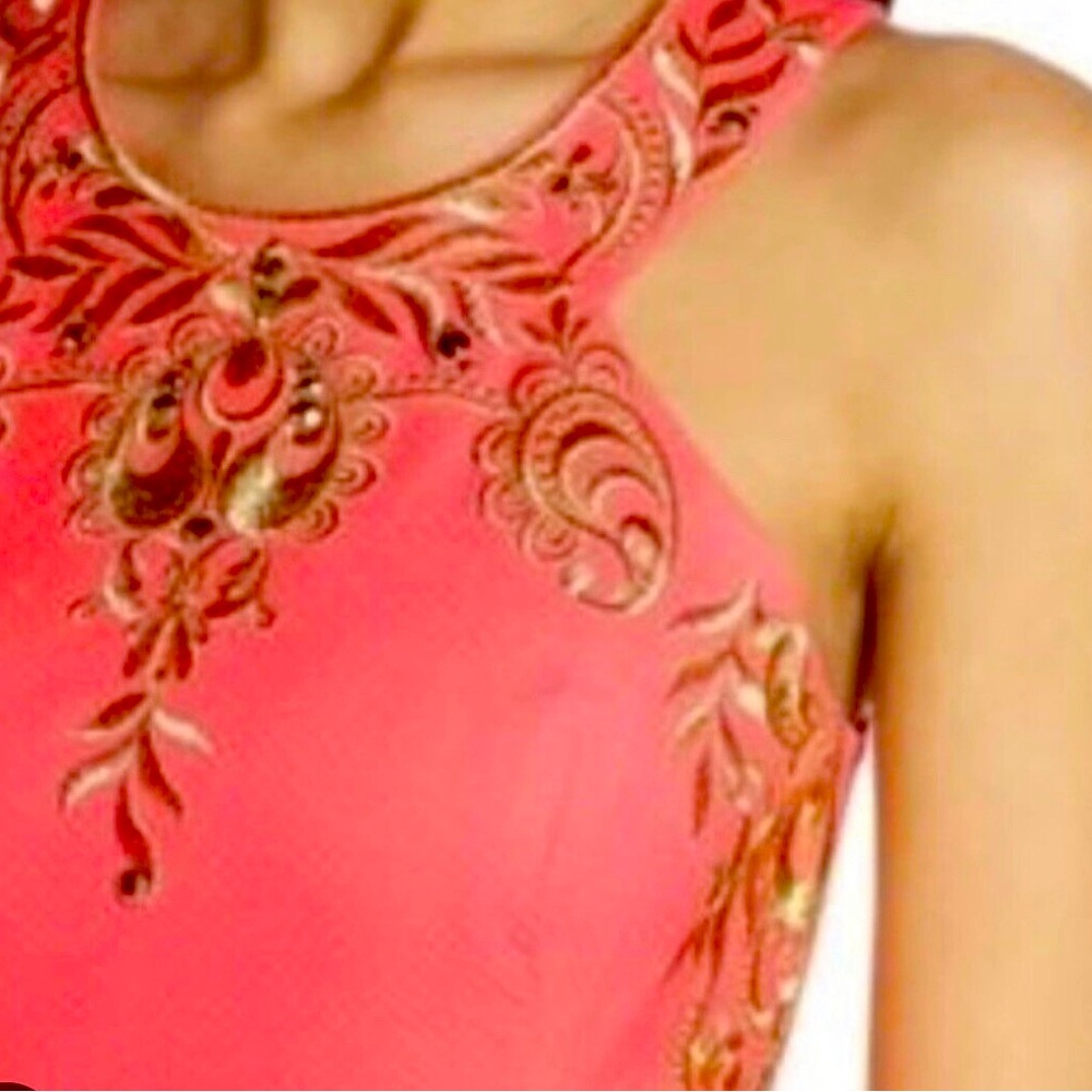 NWOT Lilly Pulitzer Tina Stretch Shift Dress in Coral Sunset, Size 0 - Picture 3 of 9